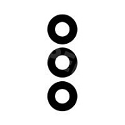 Стекло камеры для Samsung Galaxy S21 FE (G990B) (комплект 3 шт.) Черный