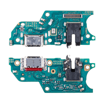 Шлейф для Realme C51 (RMX3830) плата системный разъем/разъем гарнитуры/микрофон