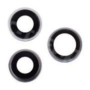 Стекло камеры для iPhone 15 Pro Max (комплект 3 шт.) Белый