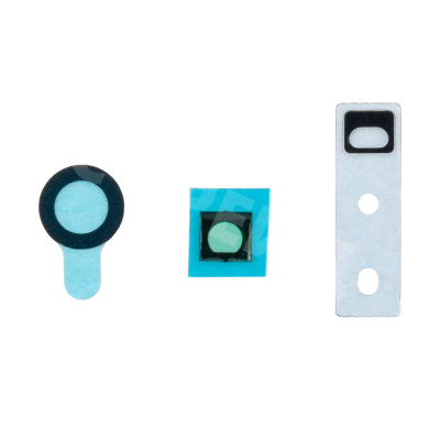 Наклейка (пыльник) передней камеры и датчиков на дисплей для iPhone 8/8 Plus (комплект 3 шт.)