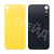 Задняя крышка для iPhone Xr (A2105) Желтый (стекло, монолит, широкий вырез под камеру, логотип) - Премиум