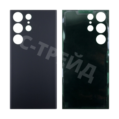 Задняя крышка для Samsung Galaxy S23 Ultra (S918B) Черный - Премиум