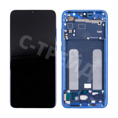 Дисплей для Xiaomi Mi 9 Lite (M1904F3BG) модуль с рамкой Синий - OR