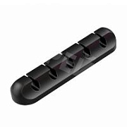 Держатель для проводов на 5 разъемов Черный