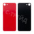 Задняя крышка для iPhone SE 2020 (A2296) Красный (стекло, монолит, широкий вырез под камеру, логотип) - Премиум