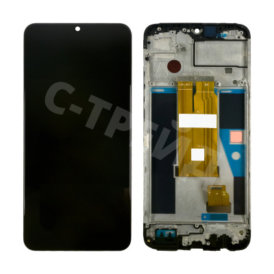 Дисплей для Realme Note 60/60x (RMX3933/RMX3938) модуль с рамкой Черный - OR