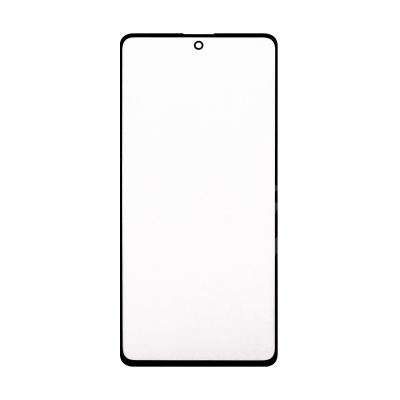 Стекло для переклейки Samsung Galaxy A71 (A715F) с OCA пленкой Черный - OR (Mitsubishi)