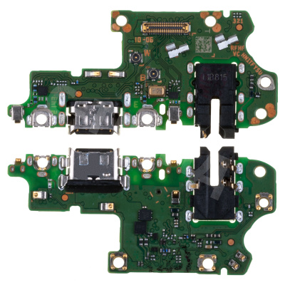 Шлейф для Huawei Honor X8 4G (TFY-LX1) плата на системный разъем/разъем гарнитуры/микрофон