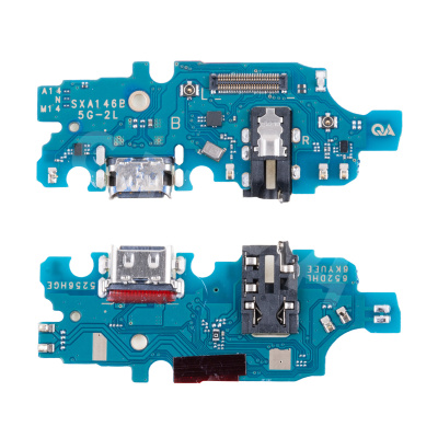 Шлейф для Samsung Galaxy A14 5G (A146B) плата системный разъем/разъем гарнитуры/микрофон