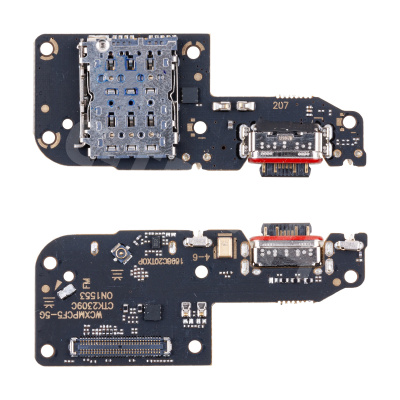 Шлейф для Xiaomi Poco F5 (23049PCD8G) плата системный разъем/разъем SIM/микрофон