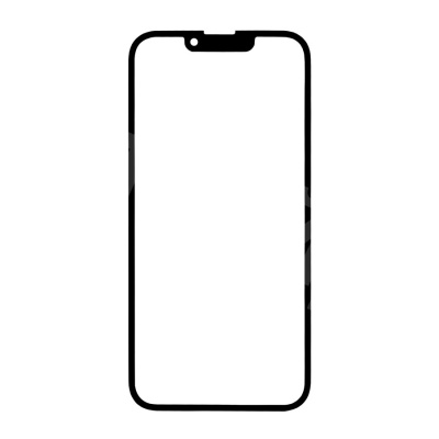 Стекло для переклейки iPhone 13 Pro Max (A2645) с OCA пленкой Черный - OR (Mitsubishi)