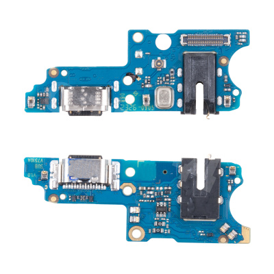 Шлейф для Tecno Spark 10 Pro (KI7) плата на системный разъем/разъем гарнитуры/микрофон - Премиум