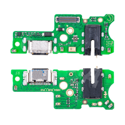 Шлейф для Tecno Pova 5 (LH7n) плата на системный разъем/разъем гарнитуры/микрофон - Премиум