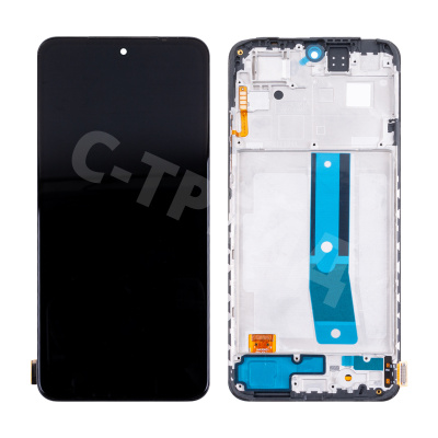 Дисплей для Xiaomi Redmi Note 11 (2201117TY) модуль с рамкой Черный - (OLED)
