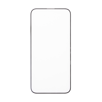 Защитное стекло "Стандарт" для iPhone 15 Pro Max Черный (Полное покрытие)