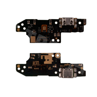 Шлейф для Xiaomi Redmi 9A/9С/10A (M2006C3LG/M2006C3MNG/220233L2G) плата на системный разъем/микрофон - Премиум