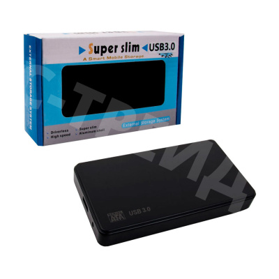 Внешний корпус для жесткого диска DM-2508 (SATA 2.5", USB 3.0, пластик) Черный