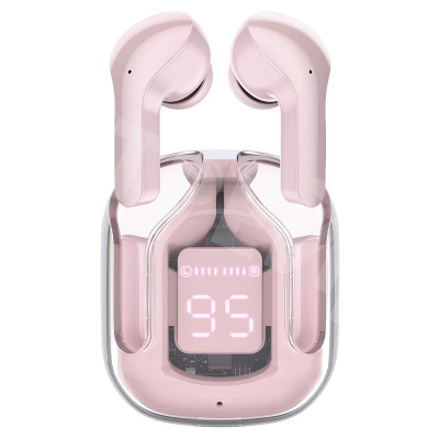 Беспроводные наушники Bluetooth Acefast T6 (TWS, вакуумные, с дисплеем, ENC шумоподавление) Розовый