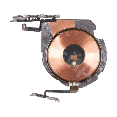 Шлейф для iPhone 12/12 Pro (A2403/A2407) на беспроводную зарядку/кнопку включения/кнопки громкости - Премиум