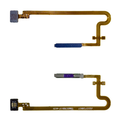 Шлейф для Realme C30s/C33 (RMX3690/RMX3624) сканер отпечатка пальцев Черный