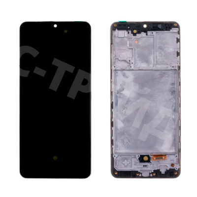 Дисплей для Samsung Galaxy A31 (A315F) модуль с рамкой Черный - (OLED)