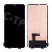 Дисплей для Xiaomi Poco F4 GT (21121210G) в сборе с тачскрином Черный - (OLED)