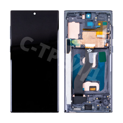 Дисплей для Samsung Galaxy Note 10 (N970F/N971F) модуль с рамкой Черный - (In-Cell)