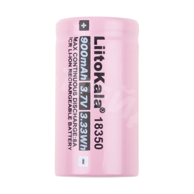 Аккумулятор ICR18350 LiitoKala 3.7V 8A 900 mAh