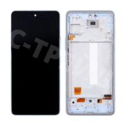 Дисплей для Samsung Galaxy A53 5G (A536B) модуль с рамкой Голубой - (OLED) (Full Size)