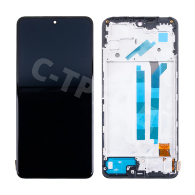 Дисплей для Xiaomi Redmi Note 11 Pro 4G/5G/Poco X4 Pro 5G (2201116TG/2201116SG/2201116PG) модуль с рамкой Черный - (OLED)