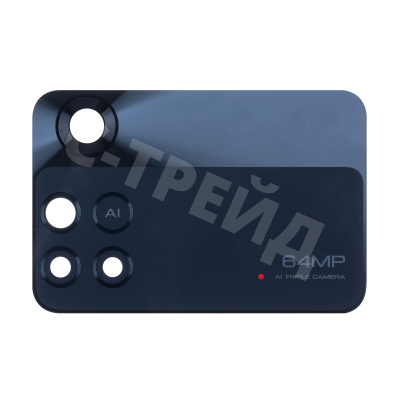 Стекло камеры для Xiaomi Poco M4 Pro 4G (2201117PG) Черный