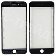 Стекло для переклейки iPhone 7 Plus в сборе с рамкой и OCA пленкой Черный - OR (Mitsubishi)