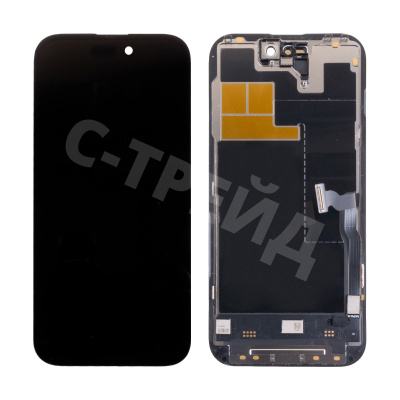 Дисплей для iPhone 14 Pro (A2891) в сборе с тачскрином Черный - (In-Cell, Full HD, 120 Гц) (с верификацией = с привязкой без ошибки)