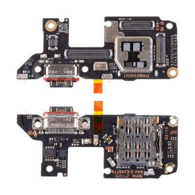 Шлейф для Xiaomi Poco F7 Ultra (24122RKC7G) плата системный разъем/разъем SIM/микрофон - Премиум