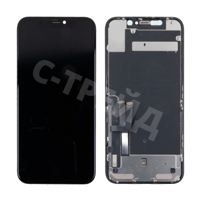 Дисплей для iPhone 11 (A2221) в сборе с тачскрином Черный - OR (Заменено стекло и тач)