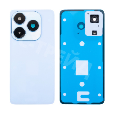 Задняя крышка для Tecno Spark 20 (KJ5/KJ5n) Голубой - Премиум