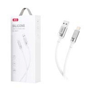 Кабель USB - Lightning XO NB251 (6A, силикон) Белый