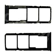 Держатель SIM для Xiaomi Redmi 15C 4G/Poco C85 4G (25078RA3EY/25078PC3EG) Черный