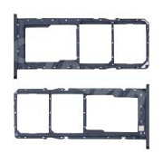 Держатель SIM для Samsung Galaxy A03s (A037F) Черный