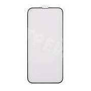Защитное стекло "Матовое" для iPhone 13 Pro Max/14 Plus Черный (Закалённое, полное покрытие)