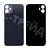 Задняя крышка для iPhone 11 (A2221) Черный (стекло, монолит, широкий вырез под камеру, логотип) - Премиум