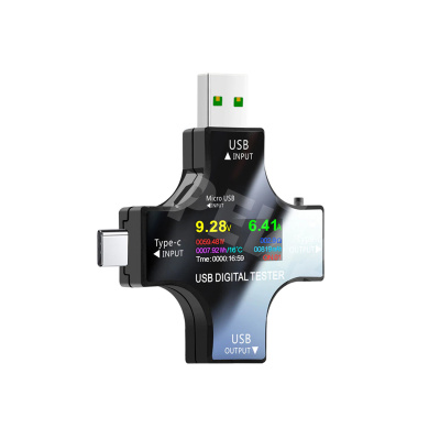 Тестер зарядного устройства многофункциональный 12 в 1 (USB - USB/Type-C/Micro)