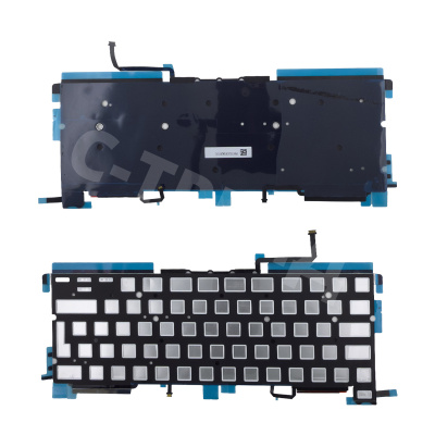 Подсветка клавиатуры для ноутбука MacBook Pro M1 13"/M2 13" A2338 (2020-2022, Г-образный Enter RU) Черный