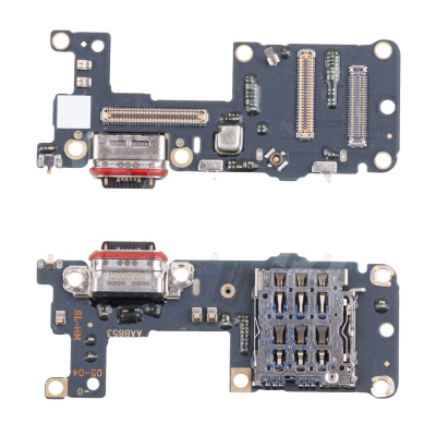 Шлейф для Realme GT 7 Pro (RMX5010/RMX5011) плата системный разъем/разъем SIM/микрофон - Премиум