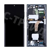 Дисплей для Samsung Galaxy S22 Ultra (S908B/S9080) модуль с рамкой Серый - OR (SP)