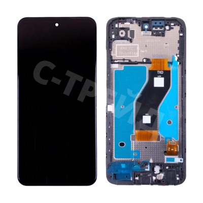 Дисплей для Tecno Spark Go 2 (KM4) модуль с рамкой Черный - OR