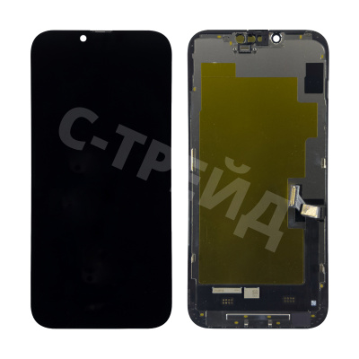 Дисплей для iPhone 14 Plus (A2887) в сборе с тачскрином Черный - (Soft OLED, Full HD) (с верификацией = с привязкой без ошибки)
