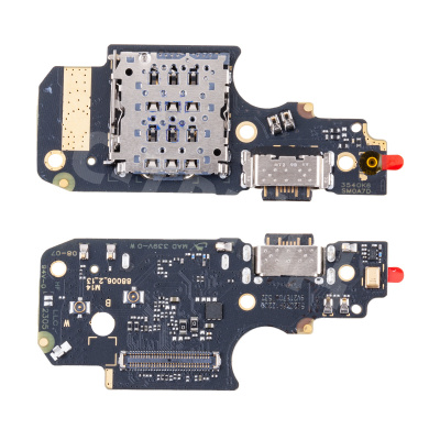 Шлейф для Xiaomi Redmi Note 11 Pro 4G/5G (2201116TG/2201116SG) плата системный разъем/разъем SIM/микрофон - Премиум