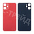 Задняя крышка для iPhone 12 mini (A2399) Красный (стекло, широкий вырез под камеру, логотип)