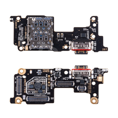 Шлейф для Xiaomi 12T/12T Pro (22071212AG/MZB0CE5RU) плата системный разъем/разъем SIM/микрофон